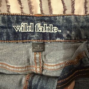 Wild Fable Blue Jeans with Contrast Stitching and Twill Weave